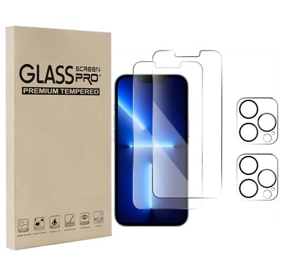 IPhone 15/14/13 Series Clear & Privacy Screen Protector + Camera Lens Protector Pack (Tempered Glass)
