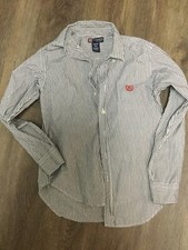 Chaps boys dress button down shirt size S (8 - 10) 11