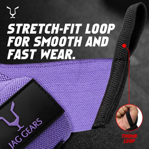 Jag Gear Power Weight Lifting Wrist Wraps Support Gym Exercise Bandage Straps - Picture 3 of 7