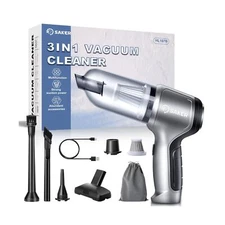 Saker Mini Vacuum Cleaner for Car,3 in 1 Keyboard Vacuum Cleaner Wireless Han...