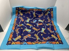 Cowboy Boots  Horseshoes Bandana 22" x 21" USA