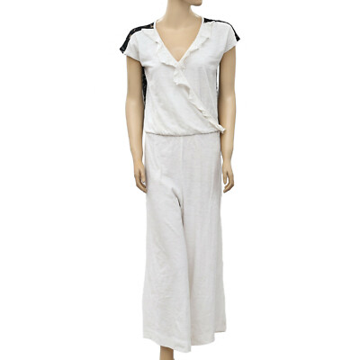 Odd Molly Anthropologie I Rock Jumpsuit Dress Lace Wide Leg Ruffle S New 202934