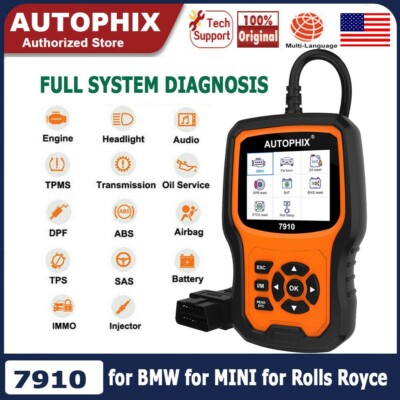 Autophix 7910 For BMW OBD2 Scanner Full System TPMS ABS EPB SAS SRS Diagnostic