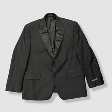  450 Ralph Lauren Men's Black Classic-Fit Wool Tuxedo Coat Suit Jacket Size 44S