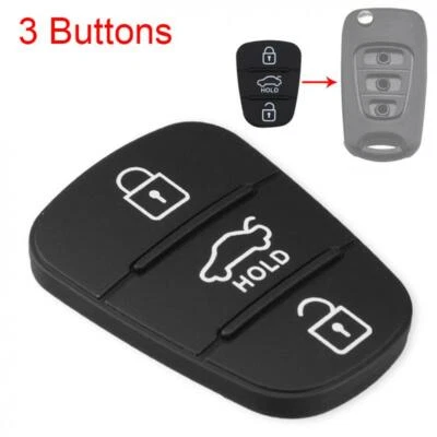Fit For Hyundai i30 i20 Elantra 3 Button Flip Key Replacement Remote Rubber