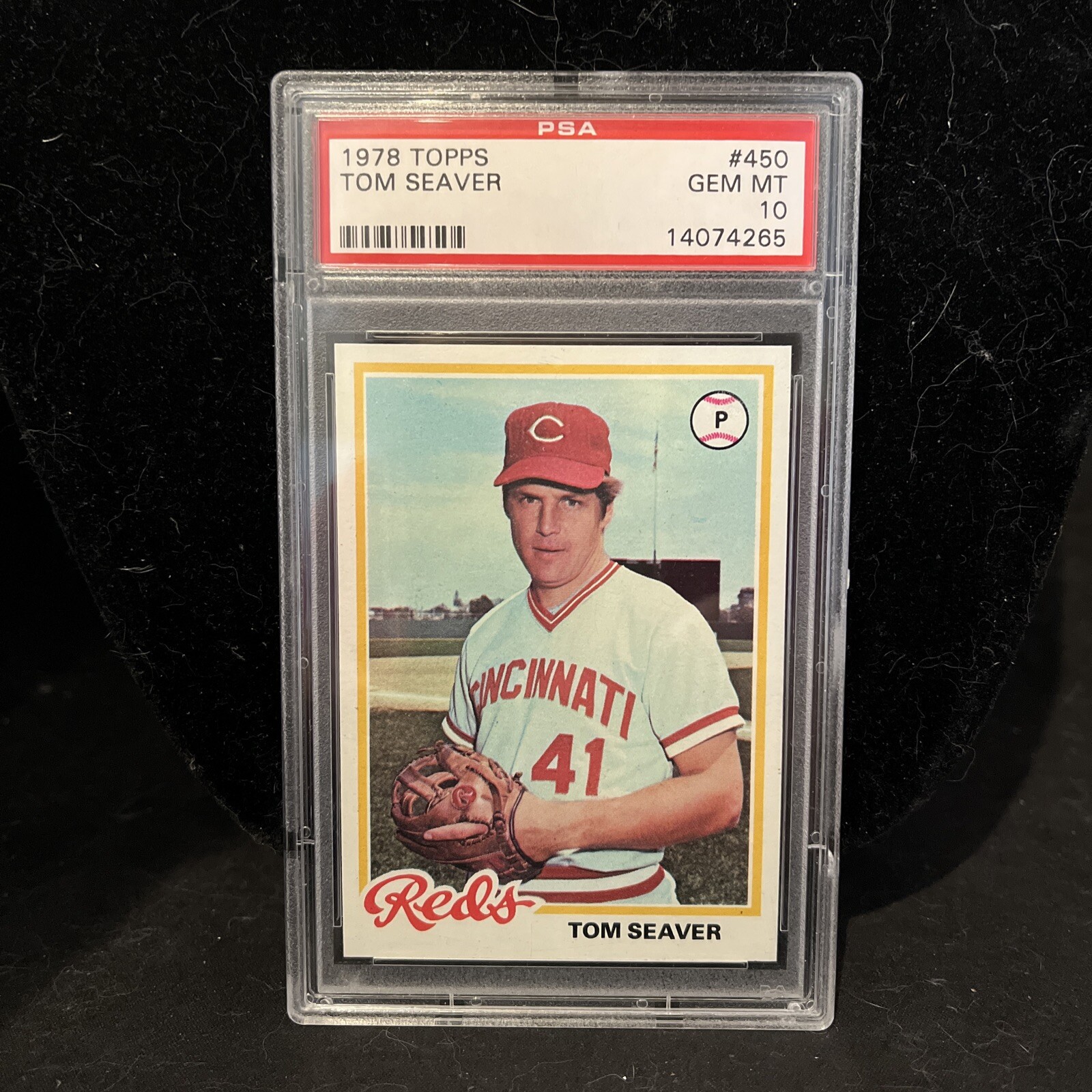 1978 Topps # 450 Tom Seaver graded by PSA 10 - Perfect Card -