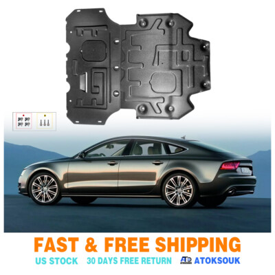 2Pcs For Audi A7 2011-2018 Under Engine Splash Guards Front Engine Mud Flaps