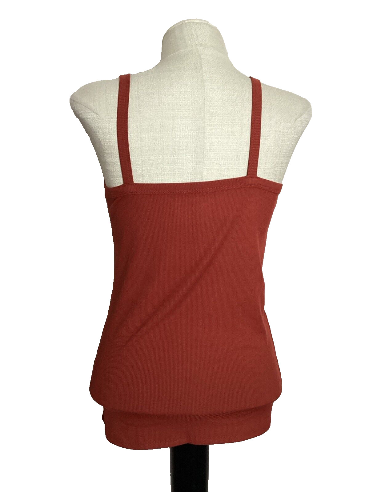 NO BOUNDARIES RIB CAMI/TANK HARVEST RED STRETCH KNIT Sz. Jr. L*