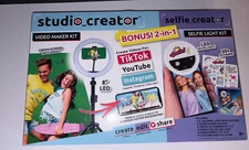 Studio Creator Custom Video Maker Kit Bonus 2-in-1 Selfie Light Kit - NEW in Box