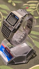 Vintage Rare Casio 1591 DBC-V500 Easy Rec Data Bank Wrist Watch With Calculator