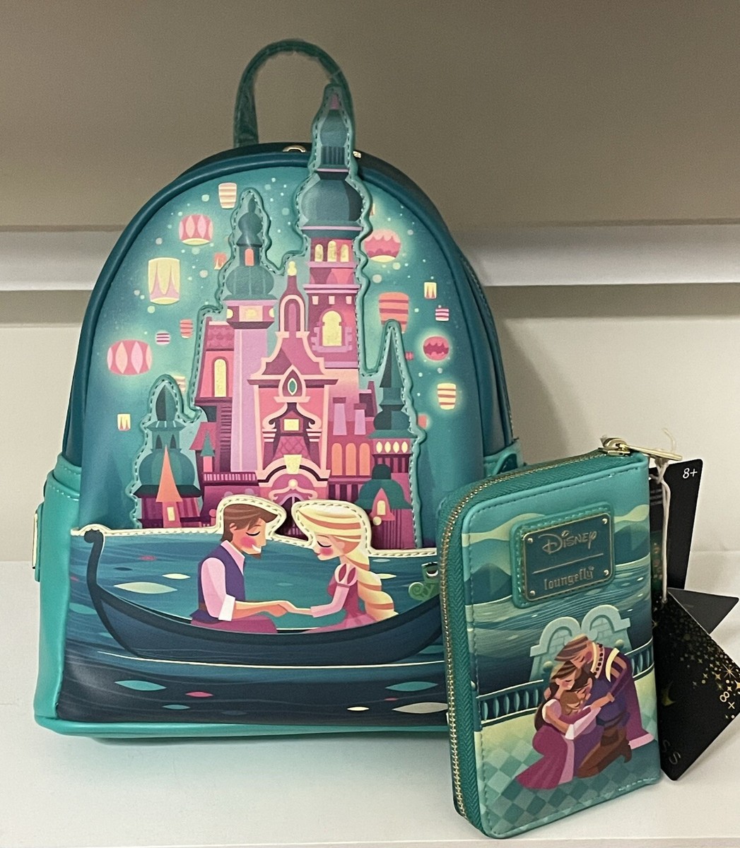 Loungefly Disney Tangled Princess Castle Series backpack and  display picture 1