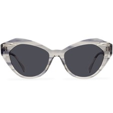 Cat-Eye Sunglasses for Women Girls Acetate Frame Translucent Gray Sonnenbrillen
