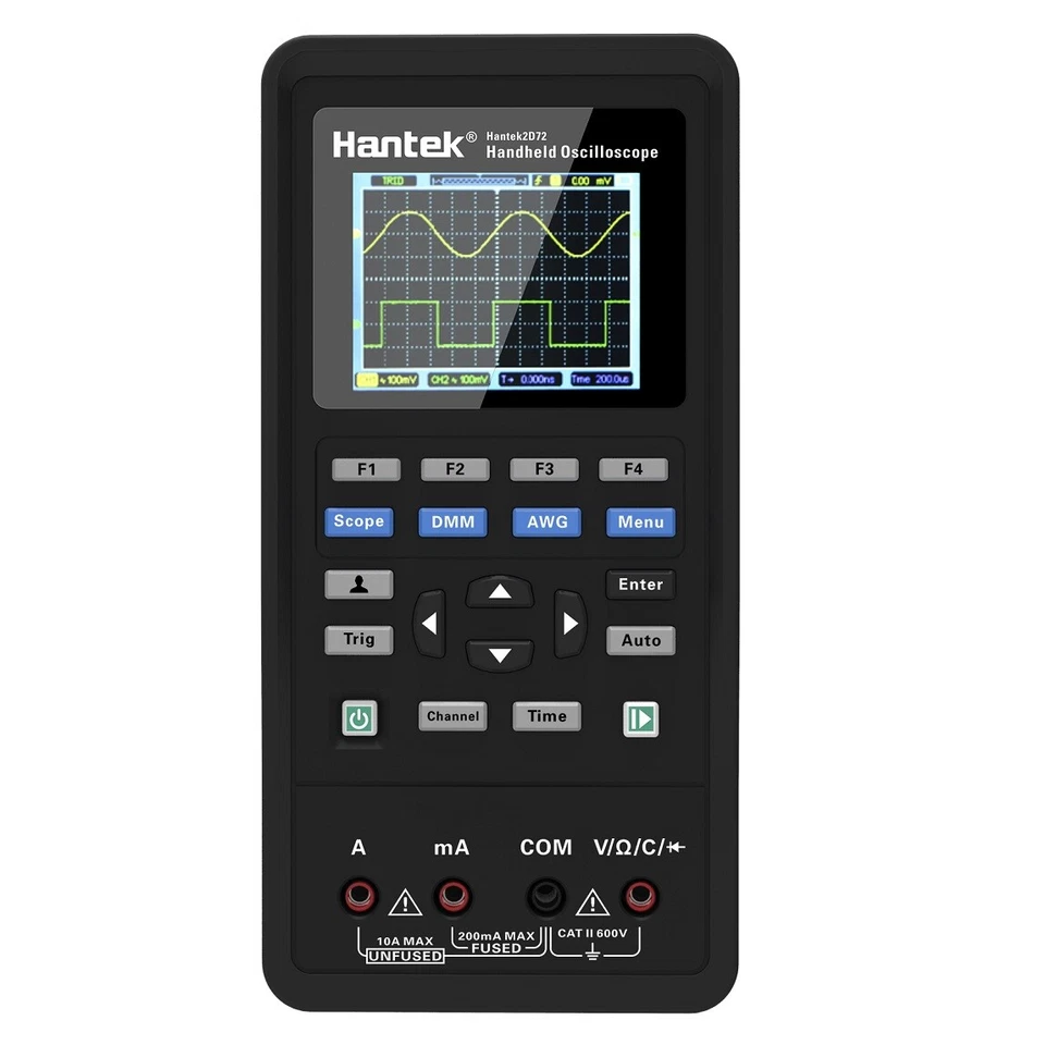 Hantek 2D42 Handheld Oscilloscope+Multimeter+Waveform Generator 40MHz 250MSa/S - Image 3 of 4