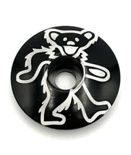 Dancing Bear - Threadless Bicycle Headset Stem Black Cap 1 1/8"