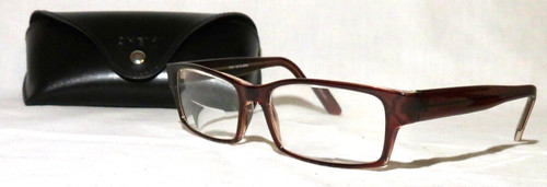 Academic, Japan P7011 Brown plastic 55-17-140 eyeglass frame
