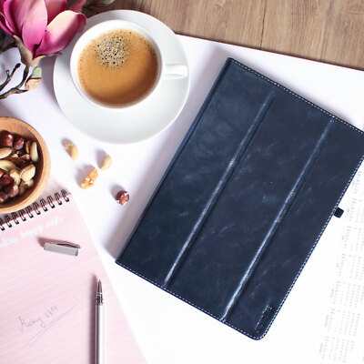 Leder Cover für Samsung Galaxy Tab S3 (9,7'') Tablet Schutzhülle Case Tasche blau