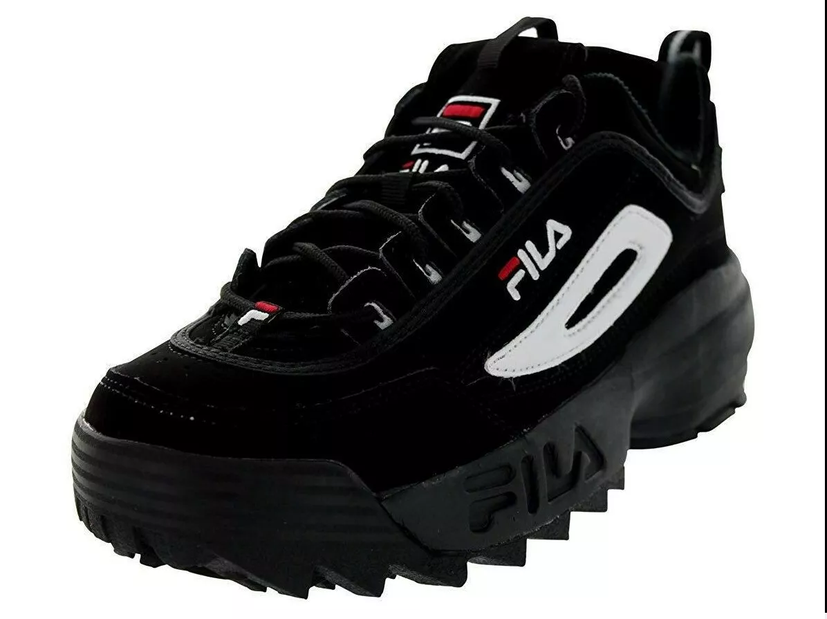Fila Disruptor II Black White Youth Size Athletic Running FW04544 014 SIZE 4