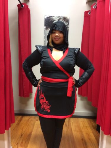 Womens Plus Full Figure Ninja Assassin Halloween Costume 1x2x sale eBay