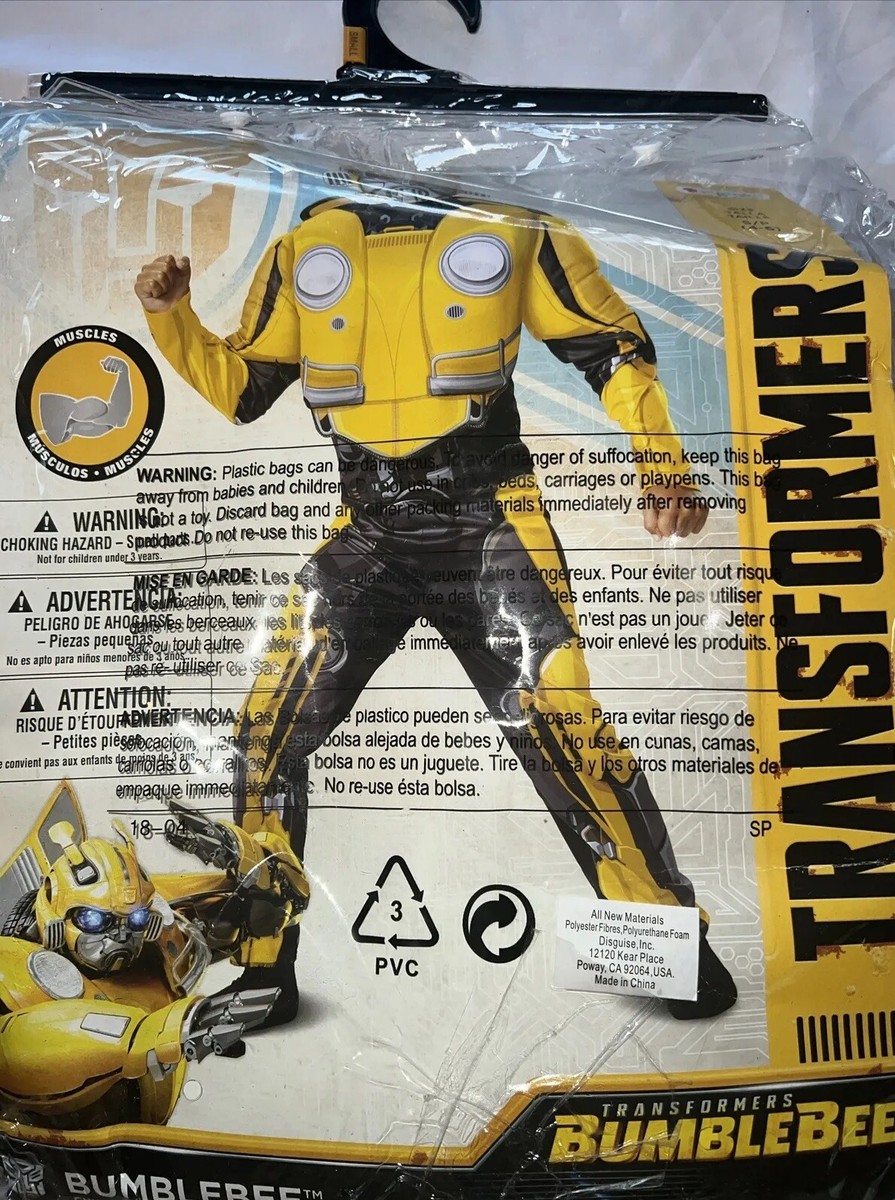 Disguise Transformers Bumblebee Child's Costume Missing Mask Size
