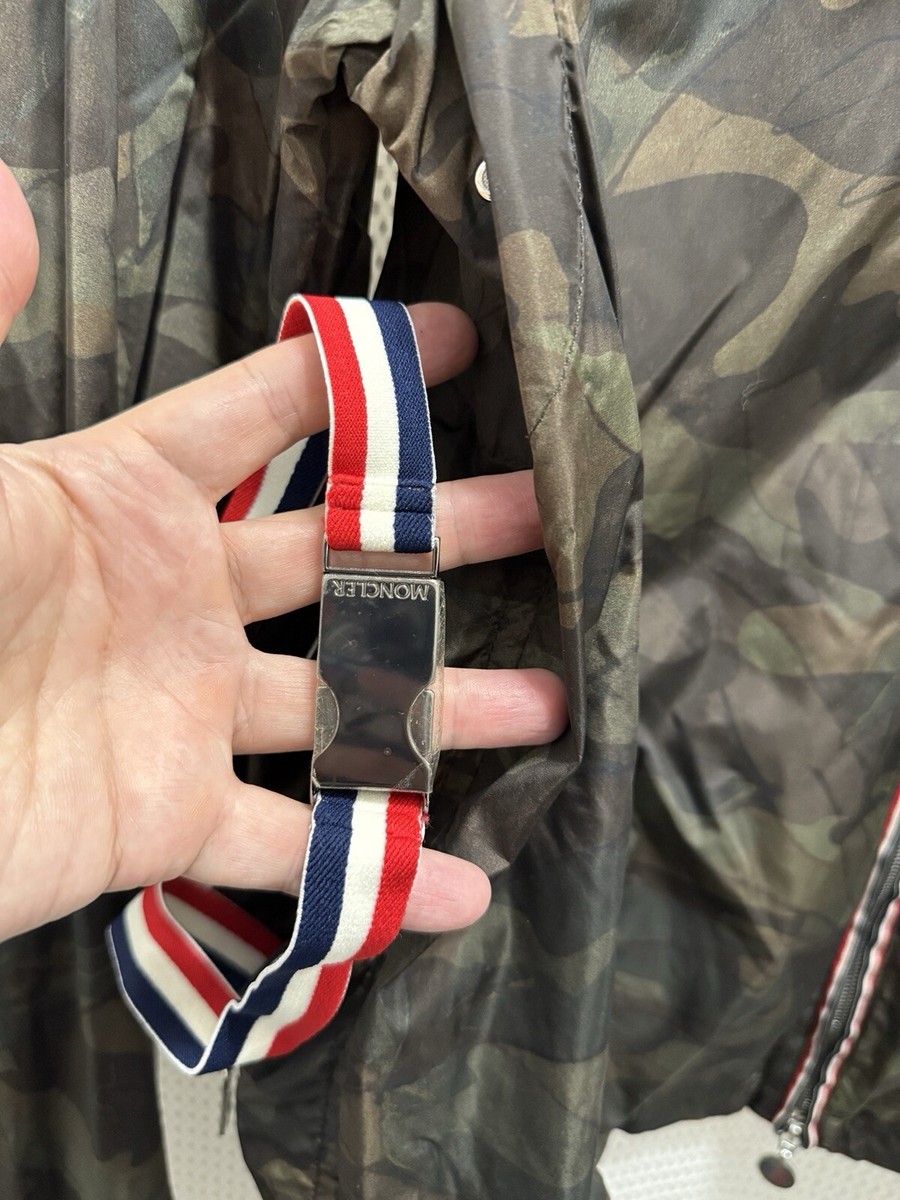 Moncler Nath Giubbotto Camo Hooded Jacket Men's Size 5 L/XL