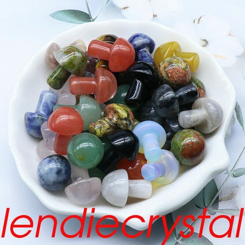100pcs Natural mini mixed mushroom quartz crystal carved reiki (Random delivery） - Picture 7 of 12