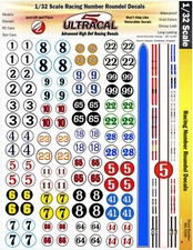 1/32 UltraCal High Def Decals Roundels Fits Fly, Eldon, MMRC Slot Cars