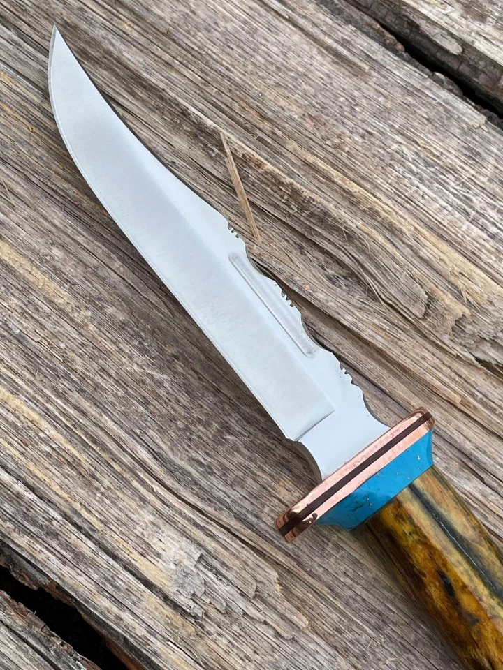 LEROY REMER BUCK 119 PROTETOR DE COBRE GNU COM FACAS DE FACA ACABAMENTO TURQUESA #9 - Imagem 3 de 4