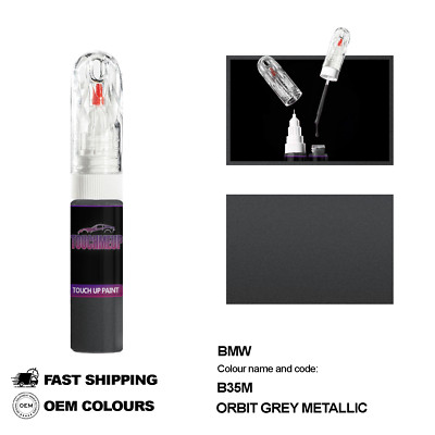 FÜR BMW ORBIT GRAU GRAU B35M Touch Up Lackstift Pinsel Fix Kit Kratzer Chip Set