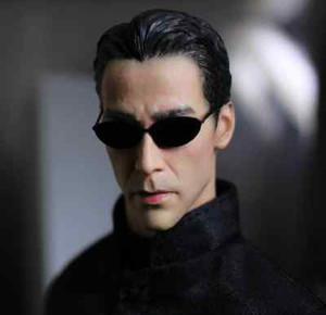 Custom 1 6 Matrix Neo Keanu Reeves Leo Head Sculpt Glasses Fit