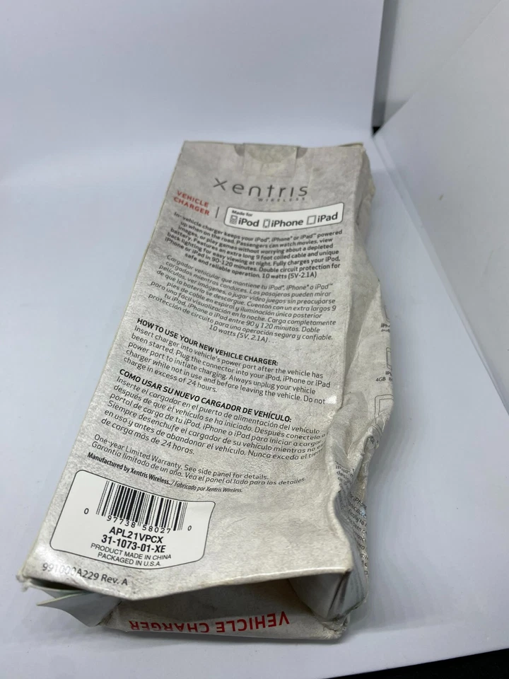 Cargador de vehículo Verizon para iPod/iPhone/iPad enchufe encendedor de cigarrillos de 10 vatios Foto 4 de 4