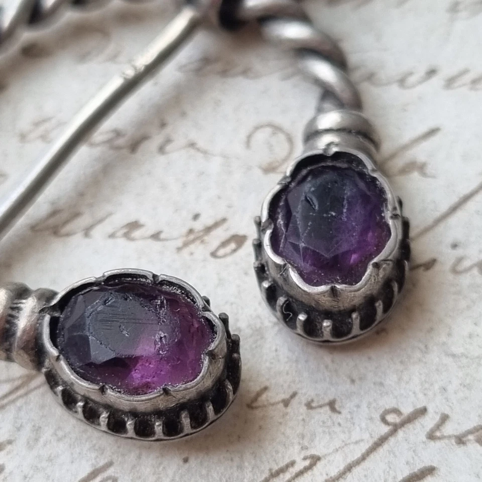 Fibule Provençale Ancienne XIXè Argent Strass Silver Fibula 19thC - Photo 3/4