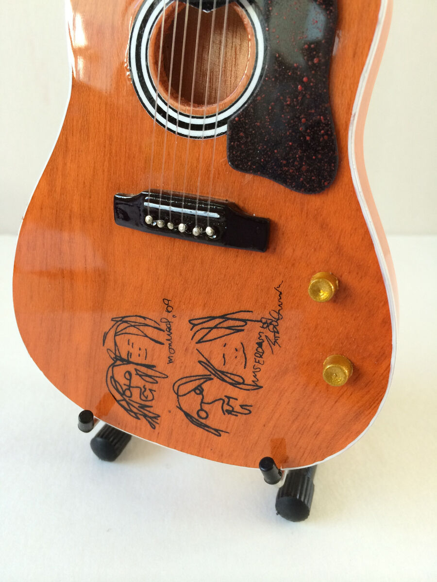 John Lennon “Give Peace a Chance” Mini Acoustic Guitar Replica - Fab Four