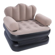 Sofá cama inflable portátil plegable engrosado flocado PVC sofá inflable EE. UU.
