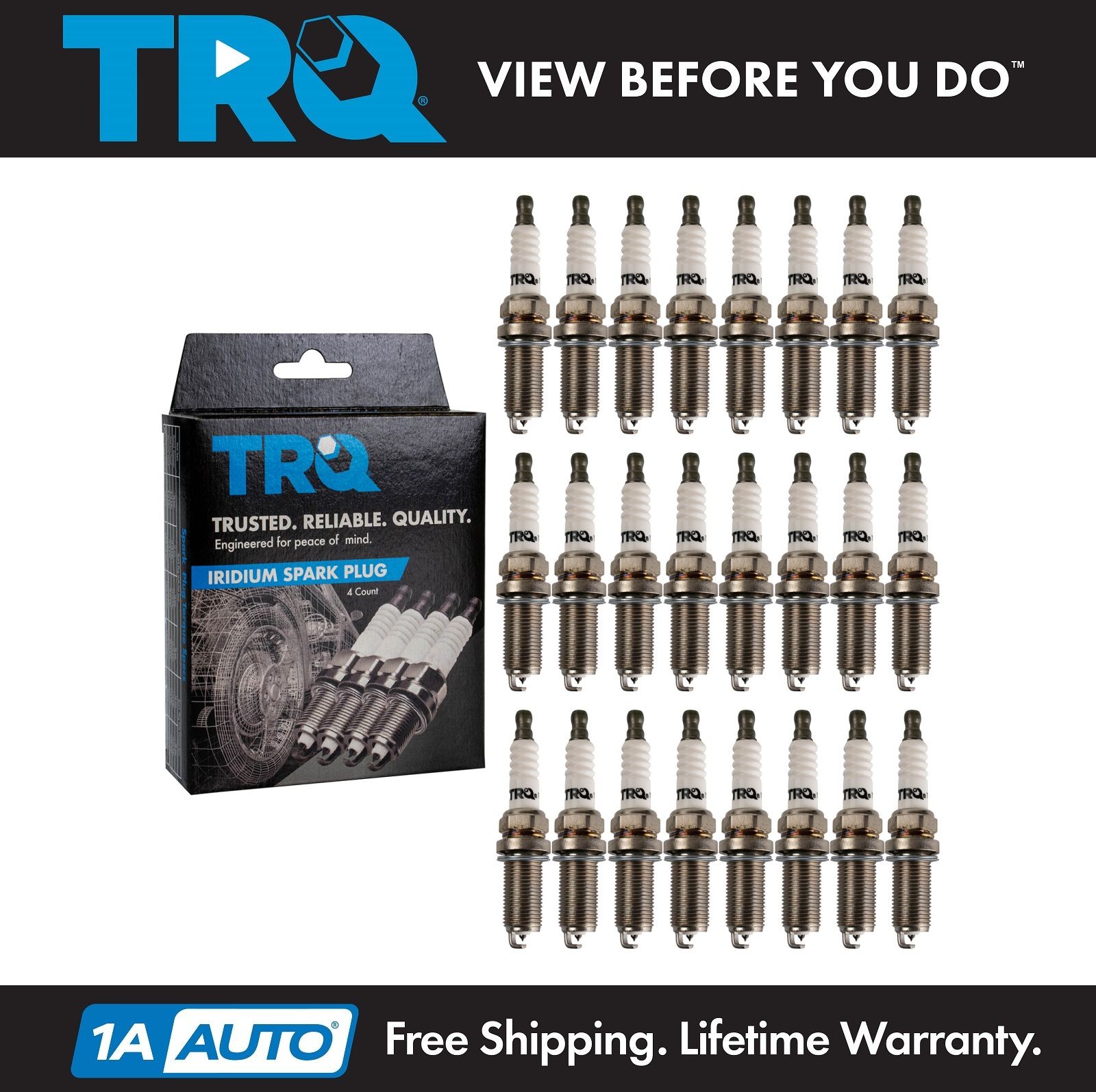 TRQ Iridium Spark Plugs Engine Tune Up Ignition Kit 24 Piece Set New