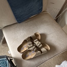 Birkenstock Arizona BS Taupe Suede Soft Footbed Men's Sandals EU 39 Narrow