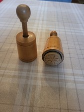 2 Alte Butterformen, Butterstempel -  Holz