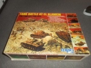 MPC 2-8054, 1/72 TANK BATTLE AT EL ALAMEIN PLASTIC MODEL KIT, AS IS