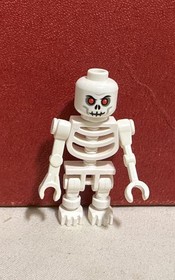 LEGO Fantasy Era Castle Minifigure Black Skeleton Warrior 7094 & White Skeleton