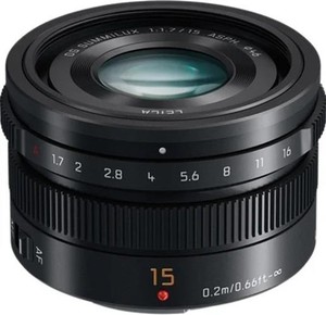 Panasonic Lumix G Leica DG Summilux 15mm F1.7 ASPH Photography Camera Lens