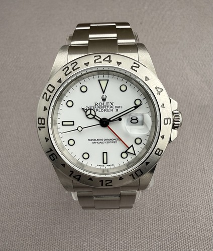 Rolex Explorer II Polar 16570 Y-Serial – Excellent Condition – Holes Case / SEL
