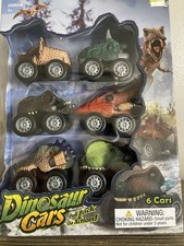 DINOSAUR CARS PULL BACK  GO ACTION 6 CARS