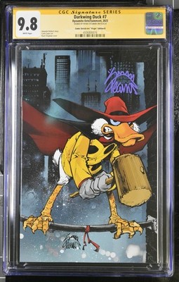 Darkwing Duck  Vol. 1 #7 B Comic Sketch Art VIRGIN CGC SIGNED RYAN STEGMAN 9.8