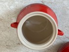 2 Vtg LE CREUSET MINI BEAN POT *LIDDED *CERAMIC *MATCHING *PRE-OWNED *EXCELLENT — photo 8
