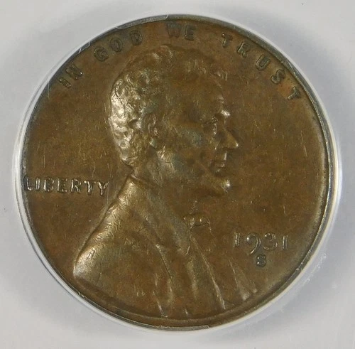 1931-S 1c Lincoln Copper Penny Cent ANACS XF40 **Better Date**