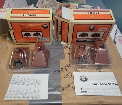 Lionel 6-2283 O Gauge Die-Cast Illuminated Bumpers Set of 2 NIB!    3 sets avail