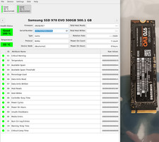 Samsung 500GB m.2 NVMe SSD 970 EVO HDD 100% Health NEW Pull PoH 0Hrs Full SMART