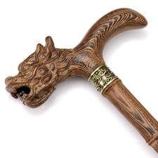 Wooden Cane, Natural Wood WalkingCane, Ergonomic Walking Cane for Men and Wom...