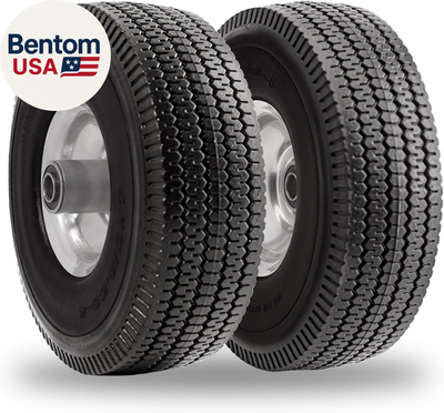 #ad 10 Inch Solid Polyurethane Tire 4.10 3.50 4 Tire 10quot; Flat Free Wheels with 5 8quot; $47.43