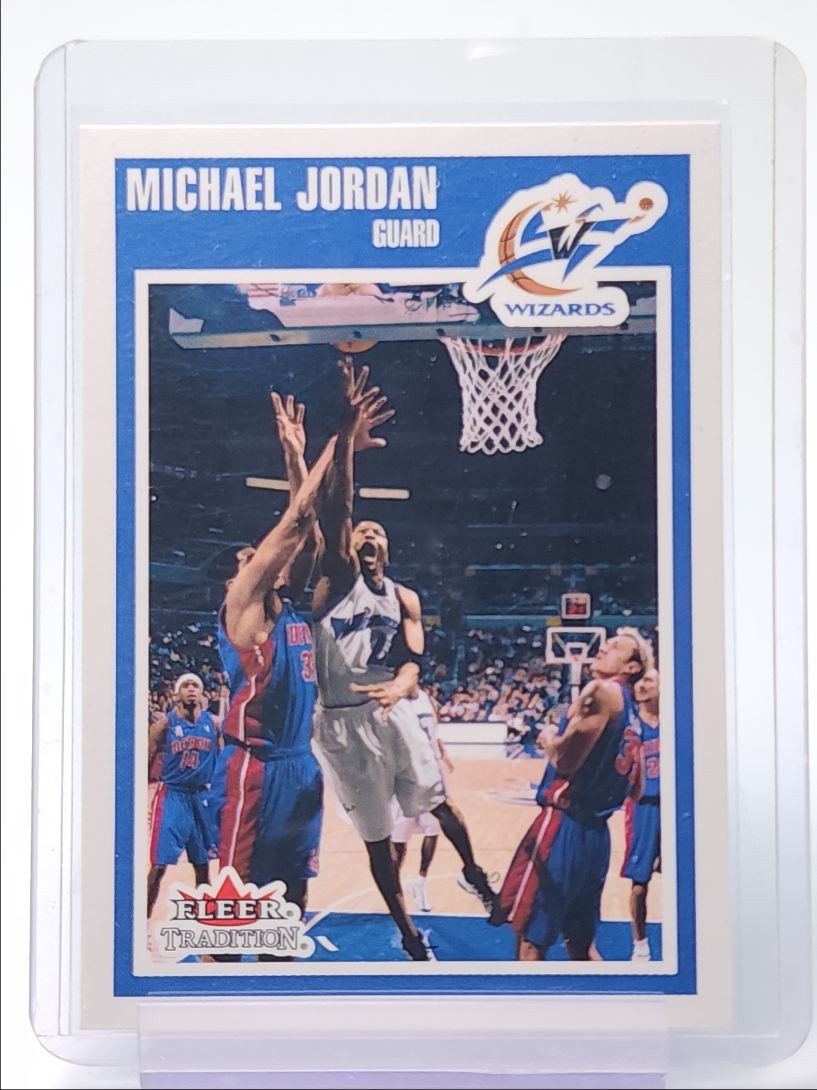 MICHAEL JORDAN 2002-03 FLEER TRADITION BASKETBALL WIZARDS #220 Q5656