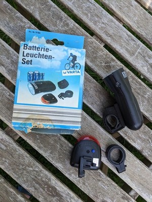 Vintage Krypton Fahrradlampe Fahrradlicht Beleuchtungsset Front- u. Rückleuchte